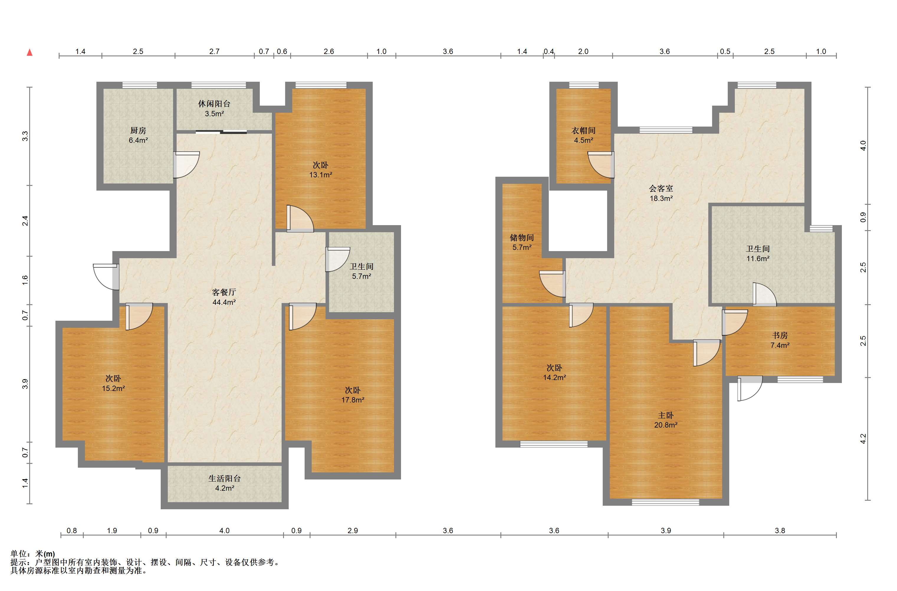 和融&bull;优山美地名邸 5室3厅2卫 249.00m&sup2;