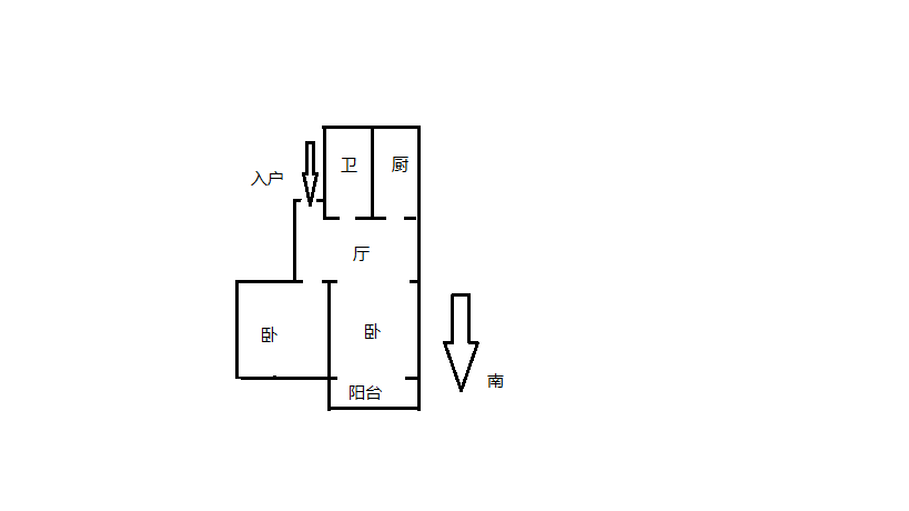 金辉花园 2室1厅1卫 66m&sup2;
