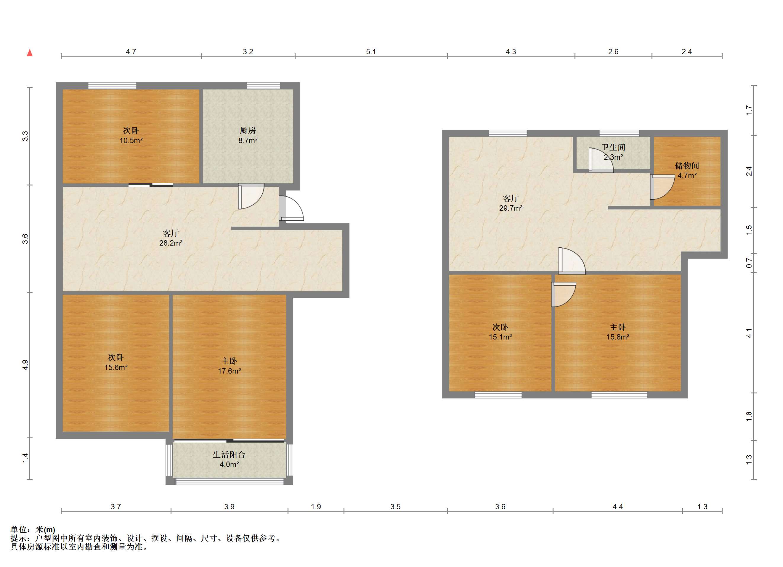 永兴佳园 4室2厅1卫 85m&sup2;