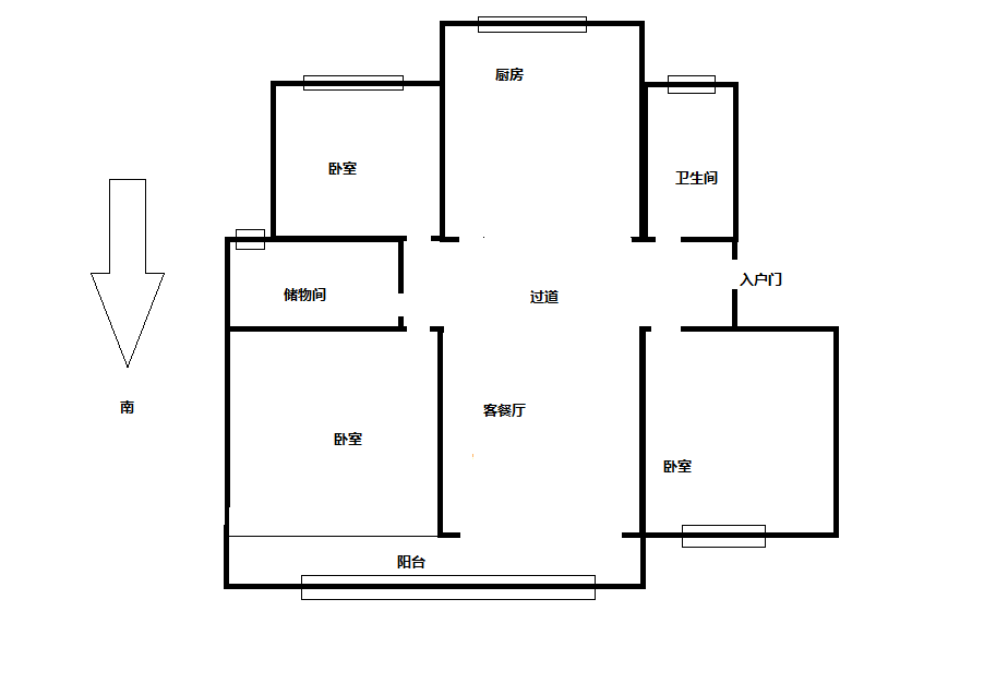春晖花园 3室2厅2卫 138.00m&sup2;