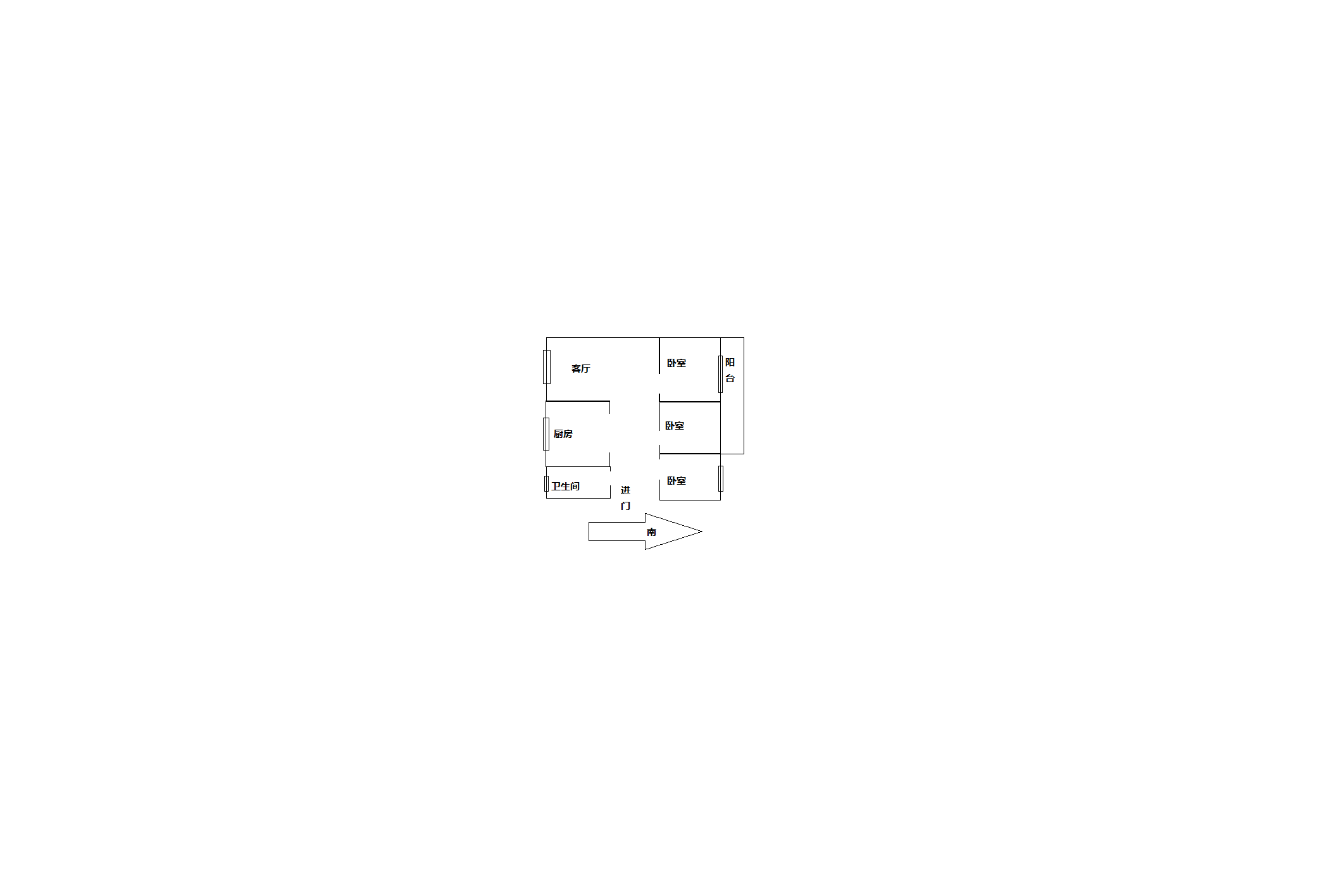 虹桥新苑 3室2厅2卫 126m&sup2;