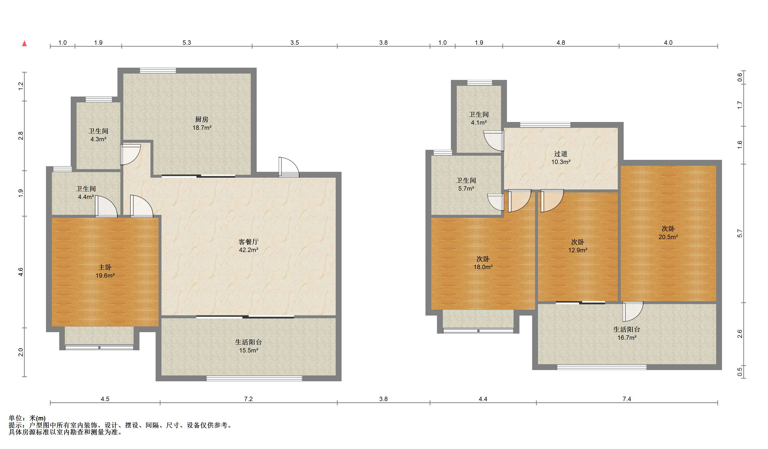 远创樽樾 4室3厅4卫 198.00m&sup2;
