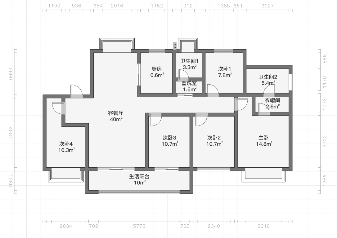 春风南岸西园 5室2厅2卫 142.2m&sup2;