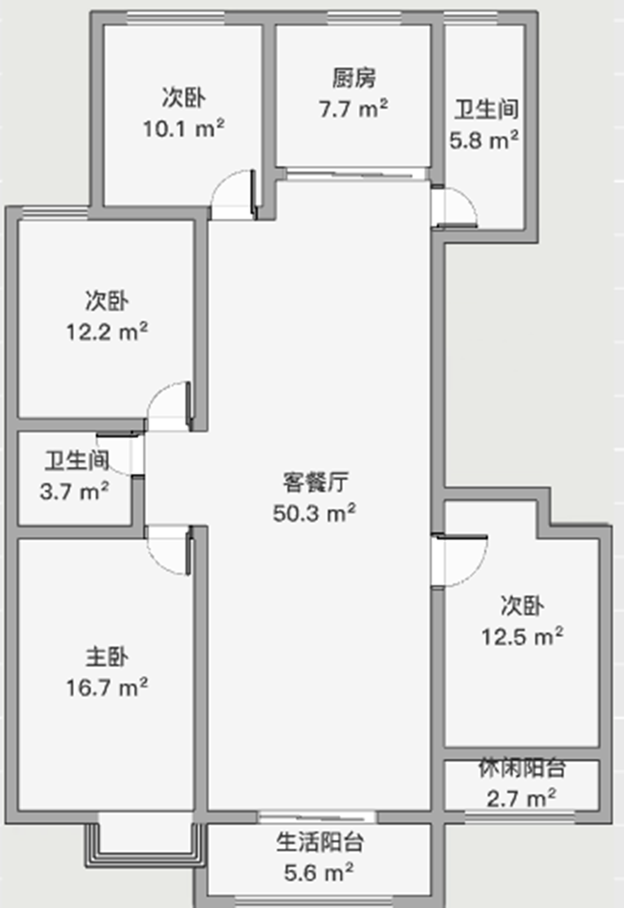 城市嘉苑 4室2厅2卫 147.00m&sup2;