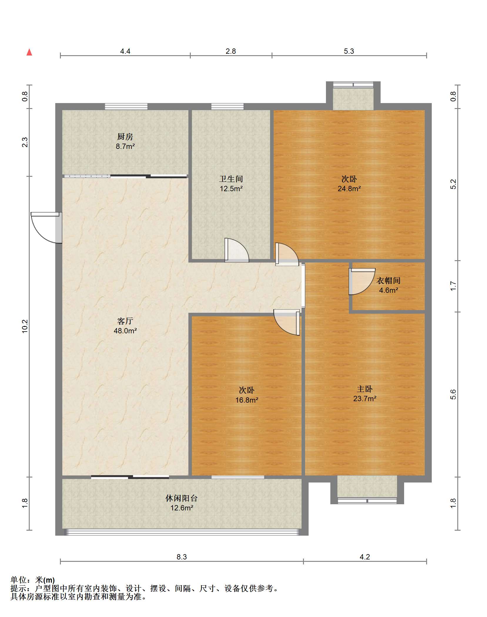 山景水岸 3室2厅2卫 160.40m&sup2;