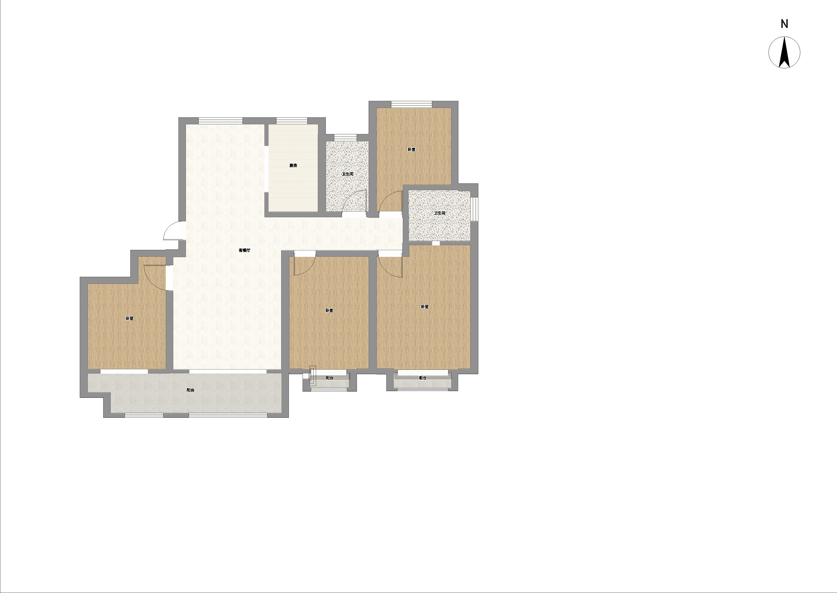 世茂九龙庭 4室2厅2卫 144m&sup2;