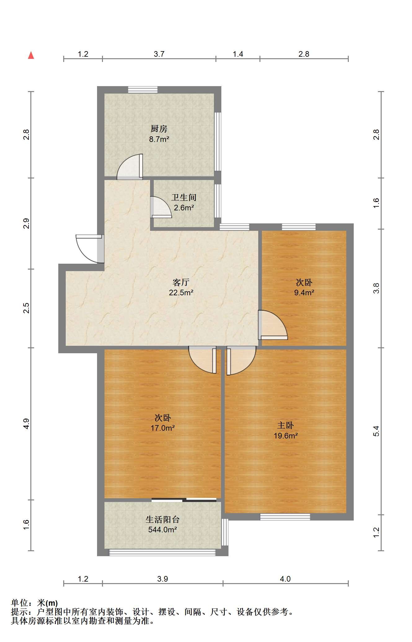 万象西园 3室1厅1卫 81.81m&sup2;