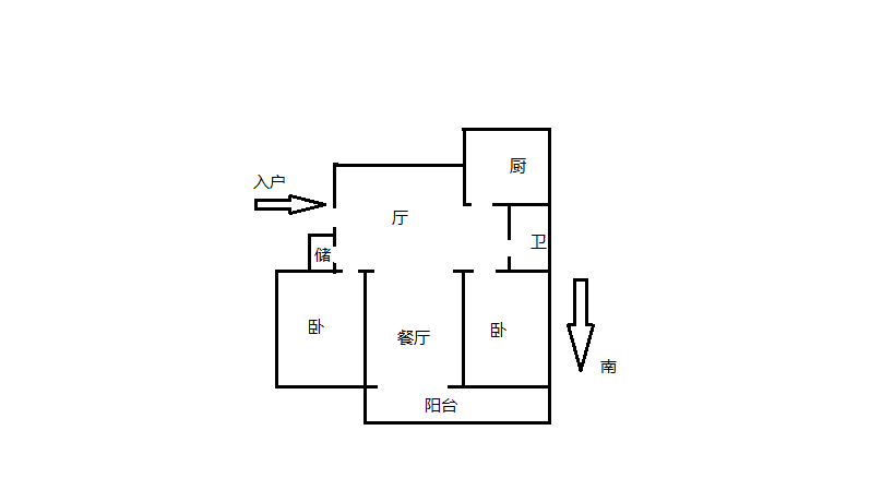 阳光花园 2室2厅1卫 127.00m&sup2;
