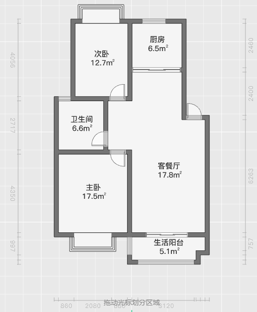 金霞南苑北区 2室2厅1卫 100m&sup2;