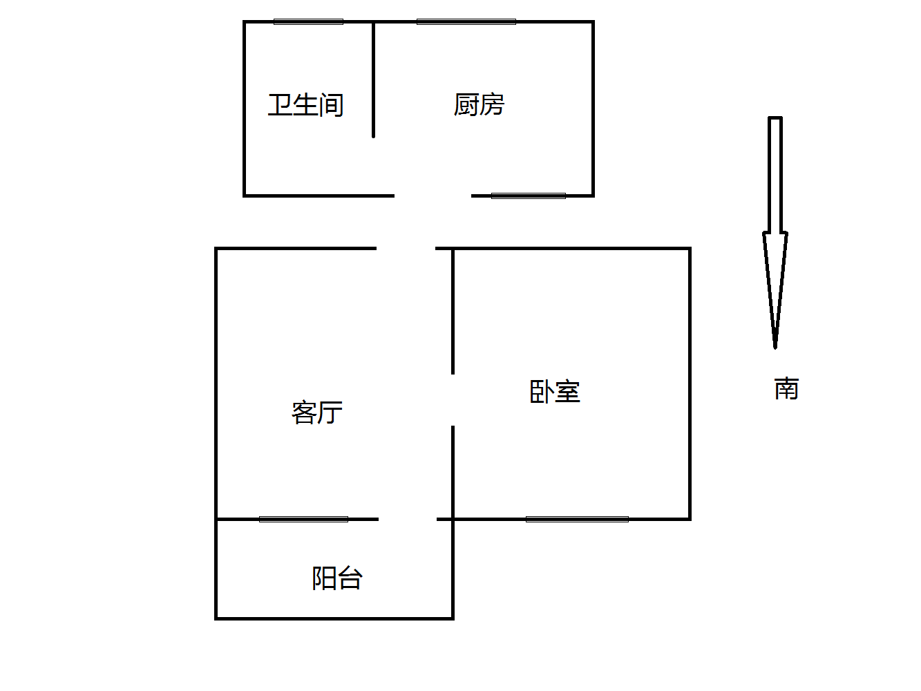 新建路新村(新建花苑) 1室1厅0卫 38.60m&sup2;