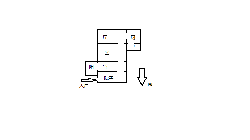 青年路新村 1室1厅1卫 50m&sup2;