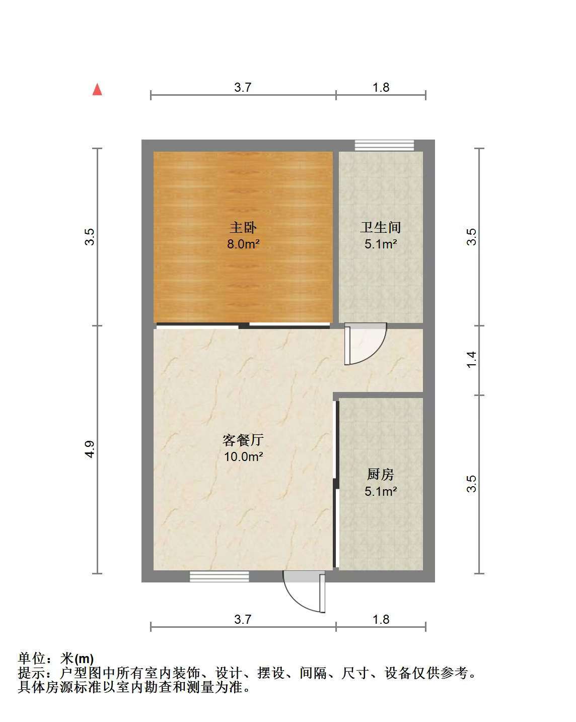 永泰佳园 1室1厅1卫 28m&sup2;