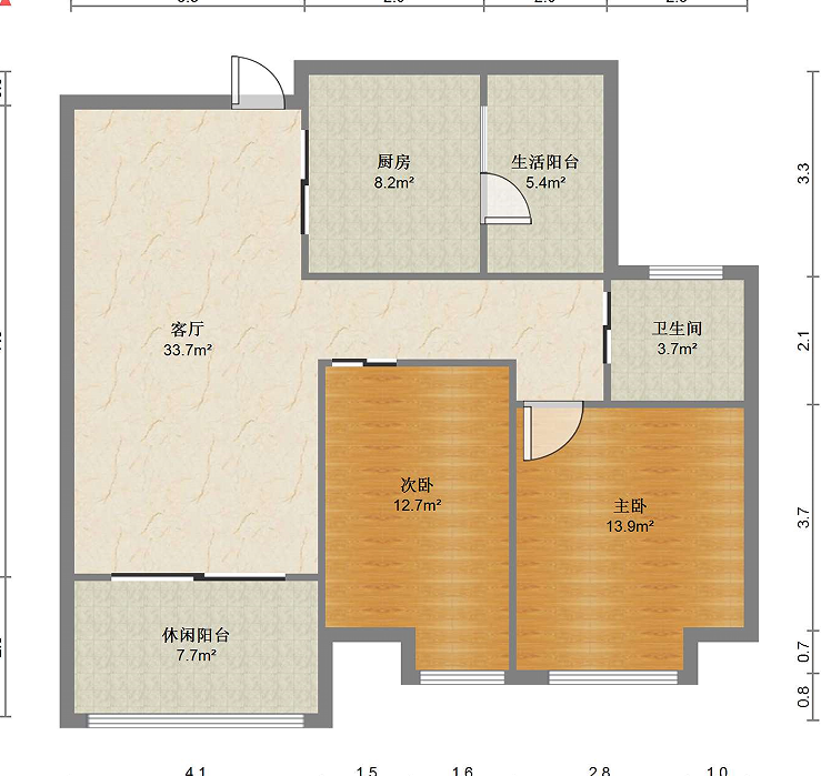 星源名苑 3室2厅1卫 108m&sup2;