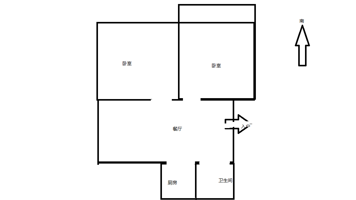 南川园小区 2室1厅1卫 67m&sup2;