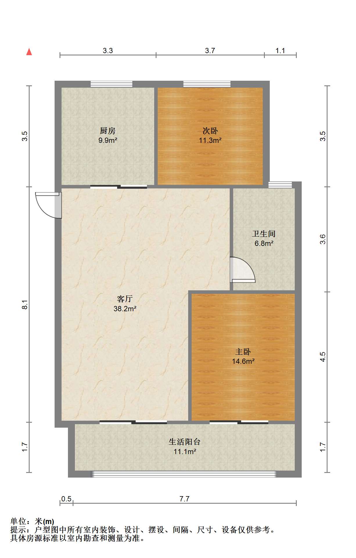 银河家园 2室2厅1卫 140.00m&sup2;