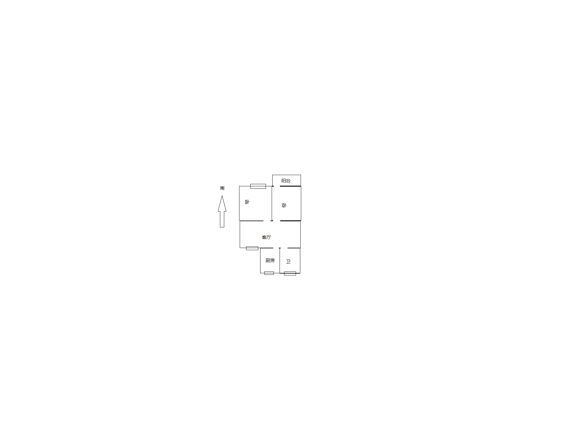 绿苑 2室1厅1卫 73.00m&sup2;