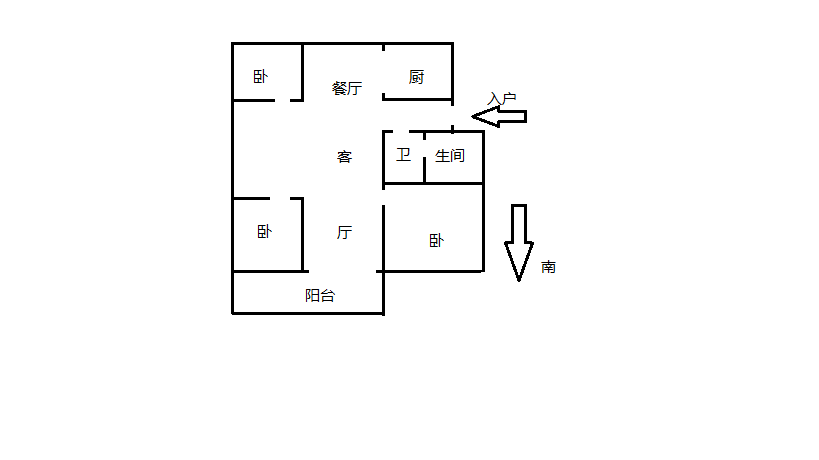 外滩小区 3室2厅1卫 149m&sup2;