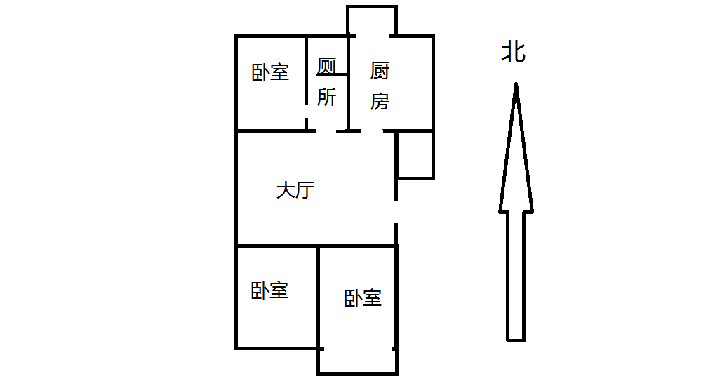 教育新村 2室2厅1卫 95.00m&sup2;