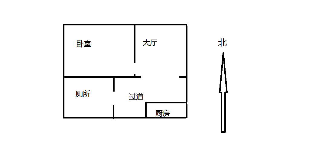城市先锋公寓 1室1厅1卫 40m&sup2;