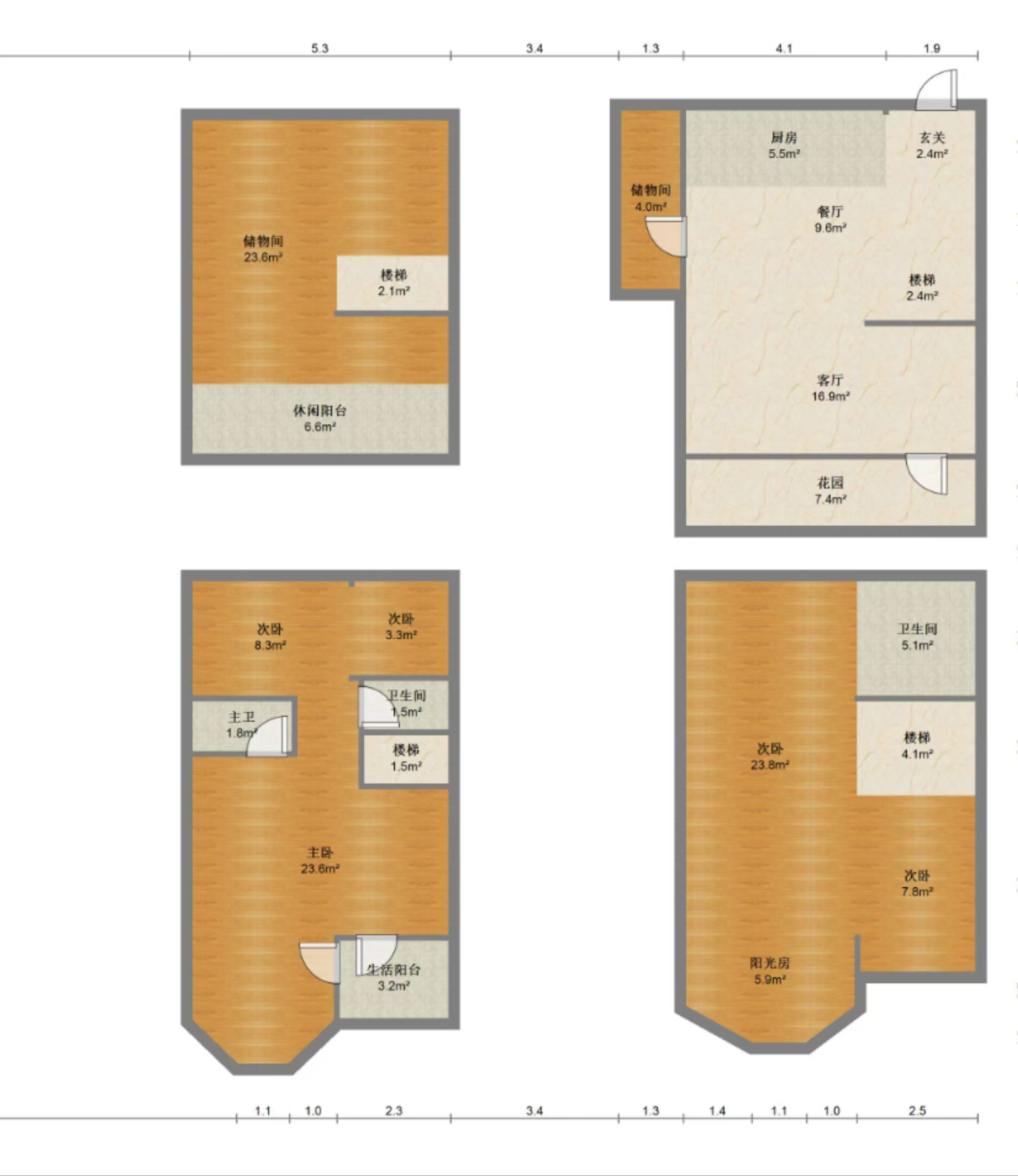 紫琅上郡 6室2厅4卫 267.00m&sup2;