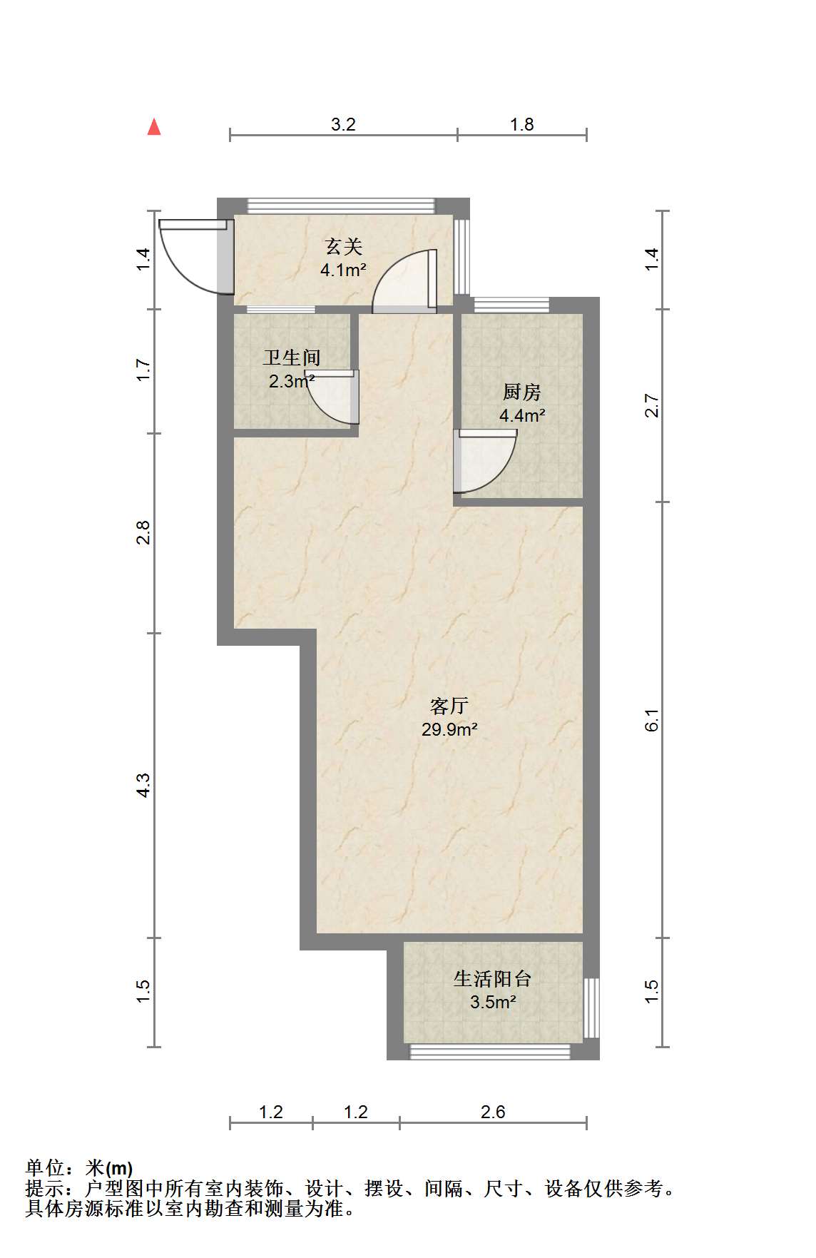 佳源都市 3室2厅2卫 121m&sup2;