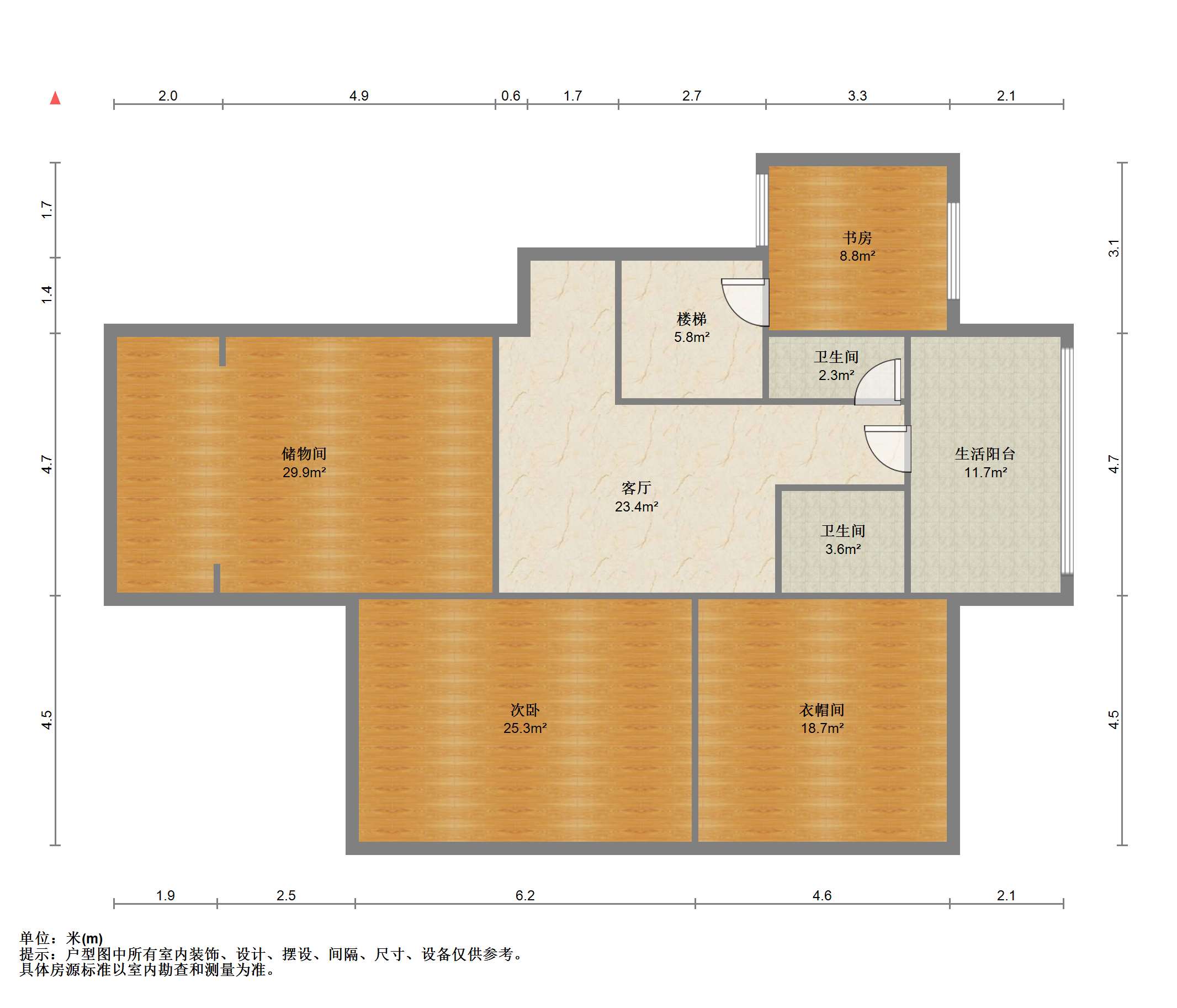 苏建花园城 3室2厅2卫 178m&sup2;