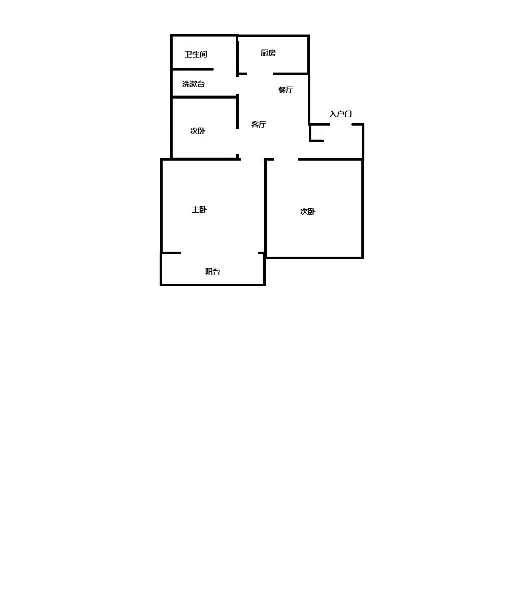 光明南村 3室1厅1卫 80.8m&sup2;