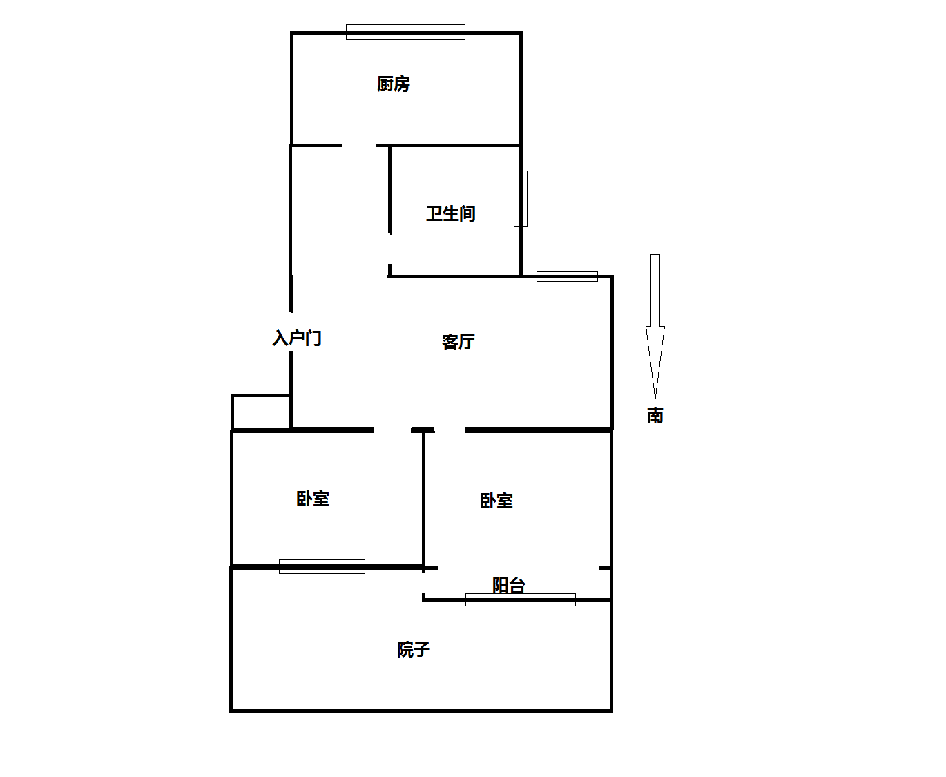 光明南村 2室1厅1卫 74.85m&sup2;
