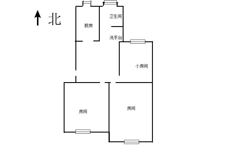 新建路新村(新建花苑) 3室1厅1卫 71m&sup2;