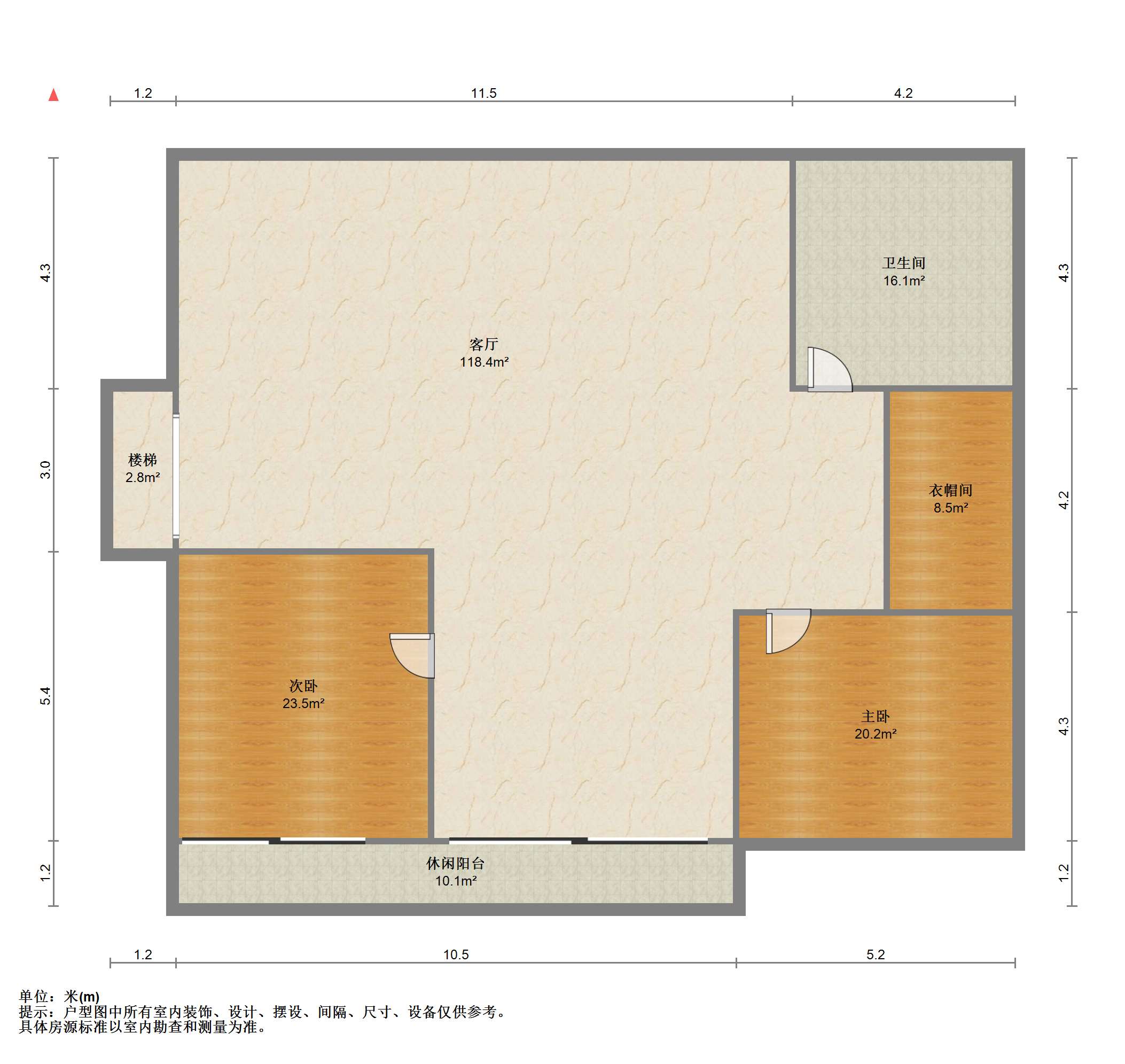 五山新苑 3室2厅1卫 111.84m&sup2;