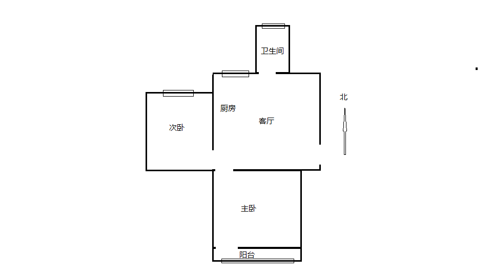 解放新村 2室1厅1卫 58m&sup2;