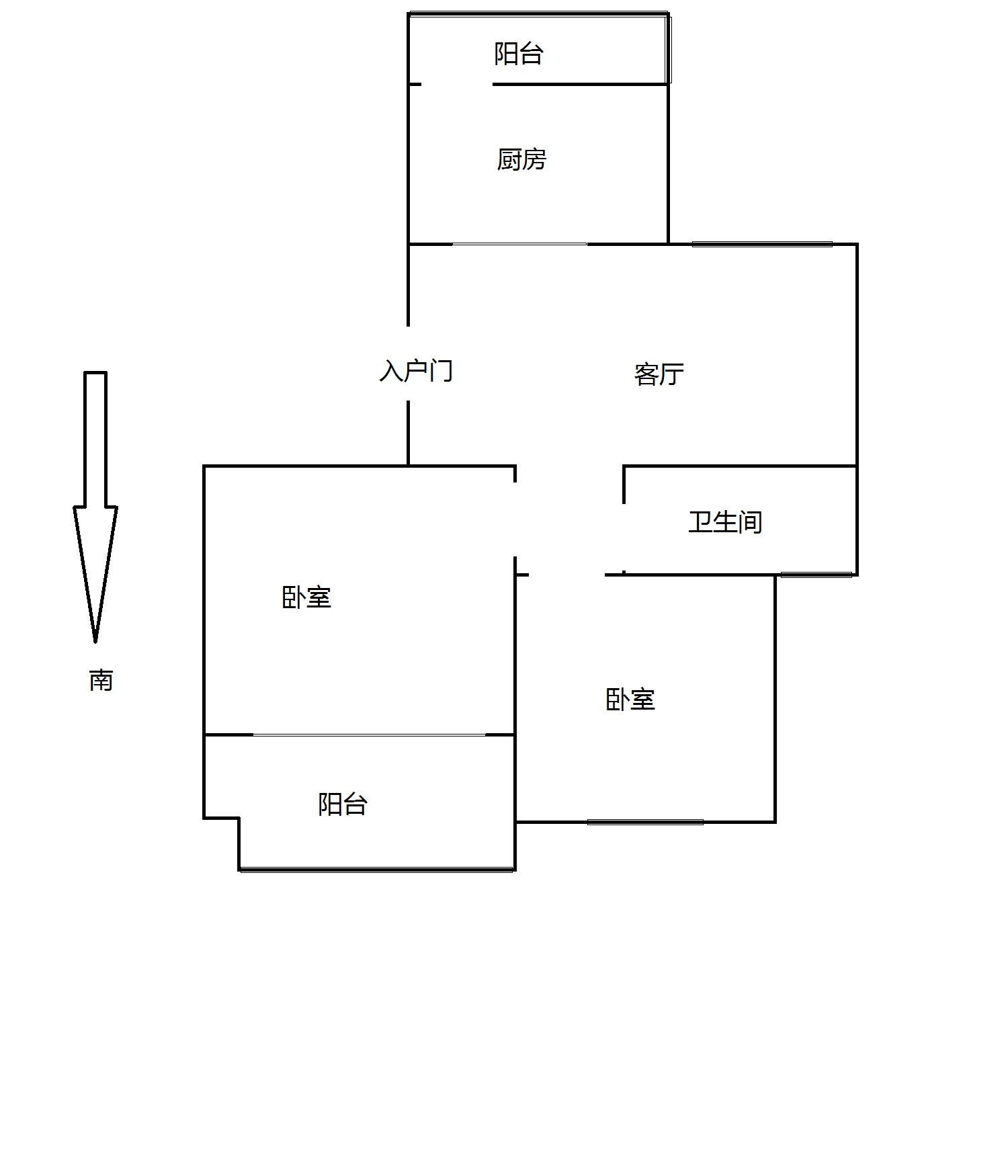 百花馨苑 2室1厅1卫 98.36m&sup2;