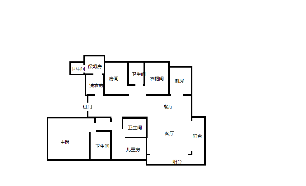 滨江玺 4室2厅2卫 231.01m&sup2;
