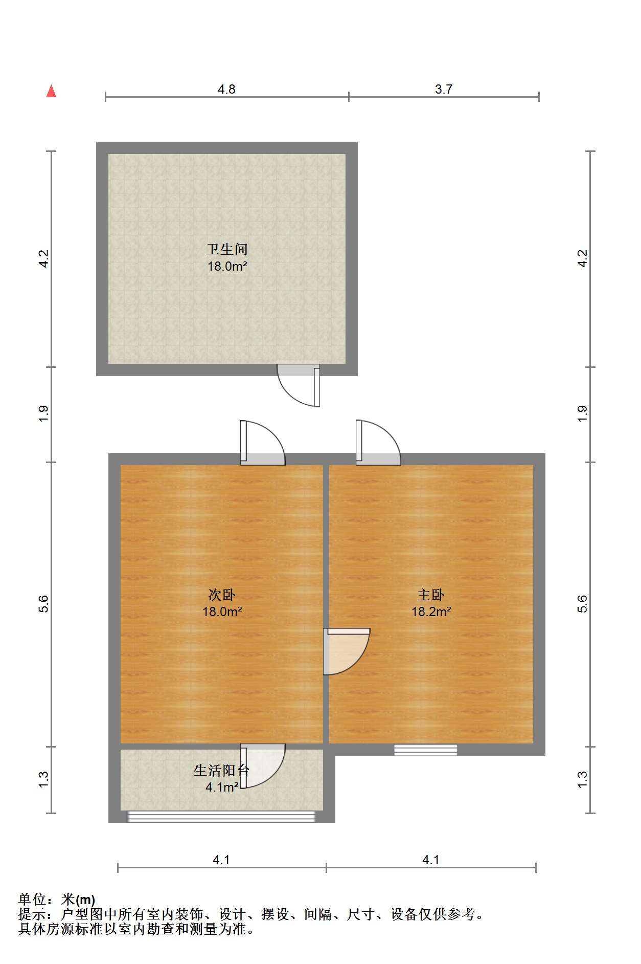 青年路新村 2室0厅1卫 49.60m&sup2;