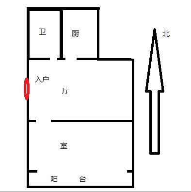 郭里园 1室1厅1卫 50.64m&sup2;