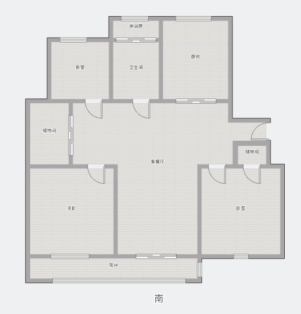 宏丰苑 3室2厅1卫 131.03m&sup2;