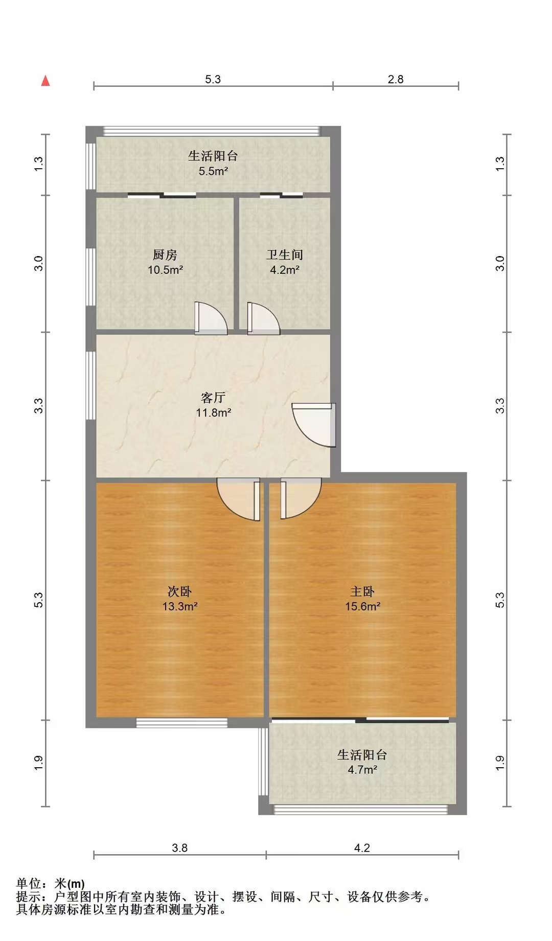 北濠桥东村 2室1厅1卫 70.36m&sup2;