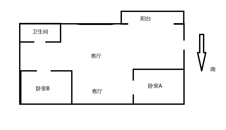 江景苑小区 2室1厅1卫 147m&sup2;