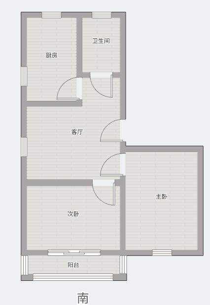 新桥北村 2室1厅1卫 60.48m&sup2;
