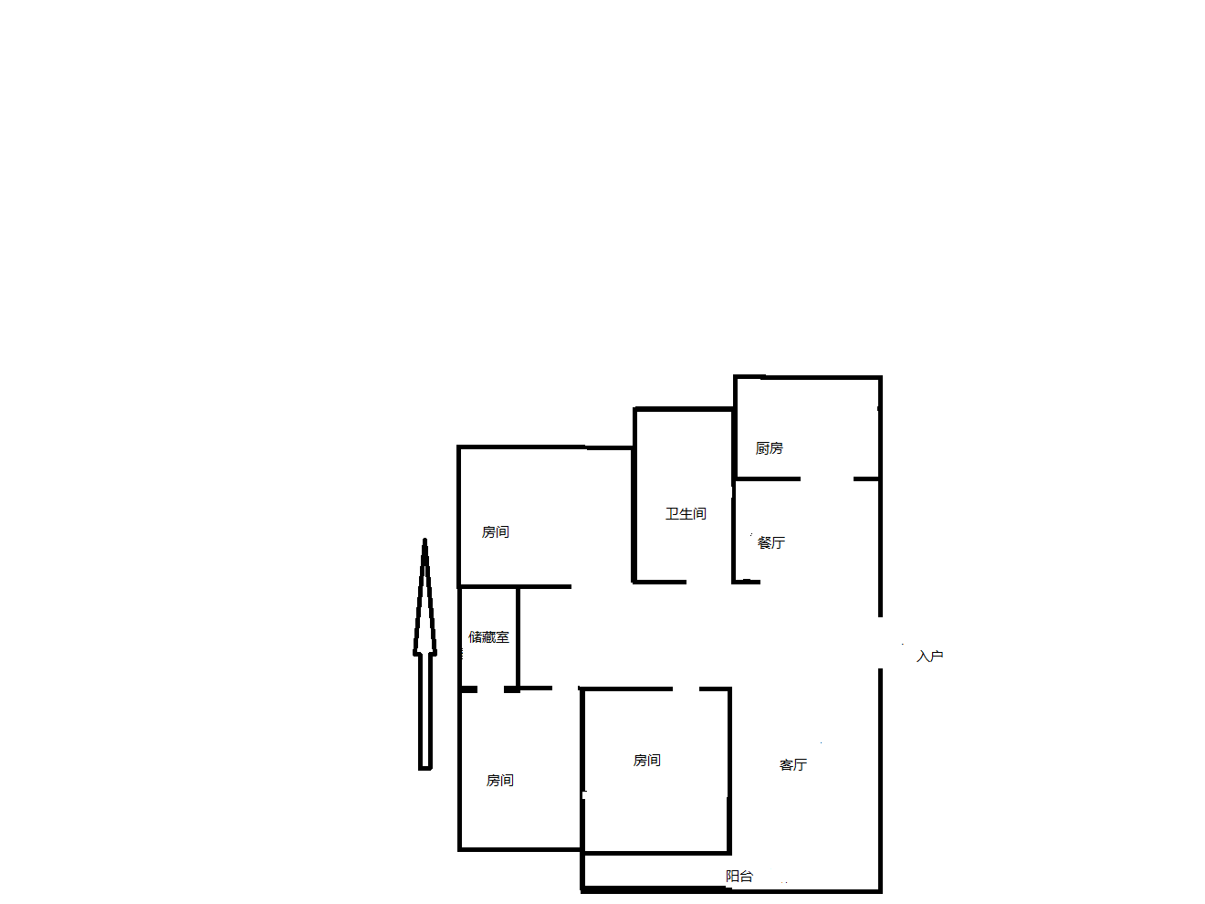 外滩北苑 3室2厅1卫 140.00m&sup2;