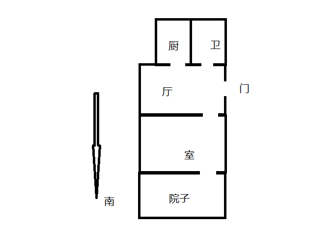 将军一园 1室1厅1卫 46.78m&sup2;