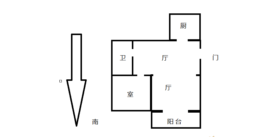 新建路新村(新建花苑) 2室1厅1卫 65.17m&sup2;