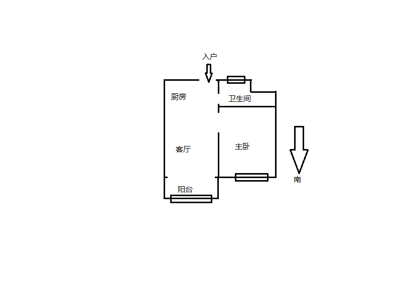青年路新村 1室1厅1卫 53.53m²
