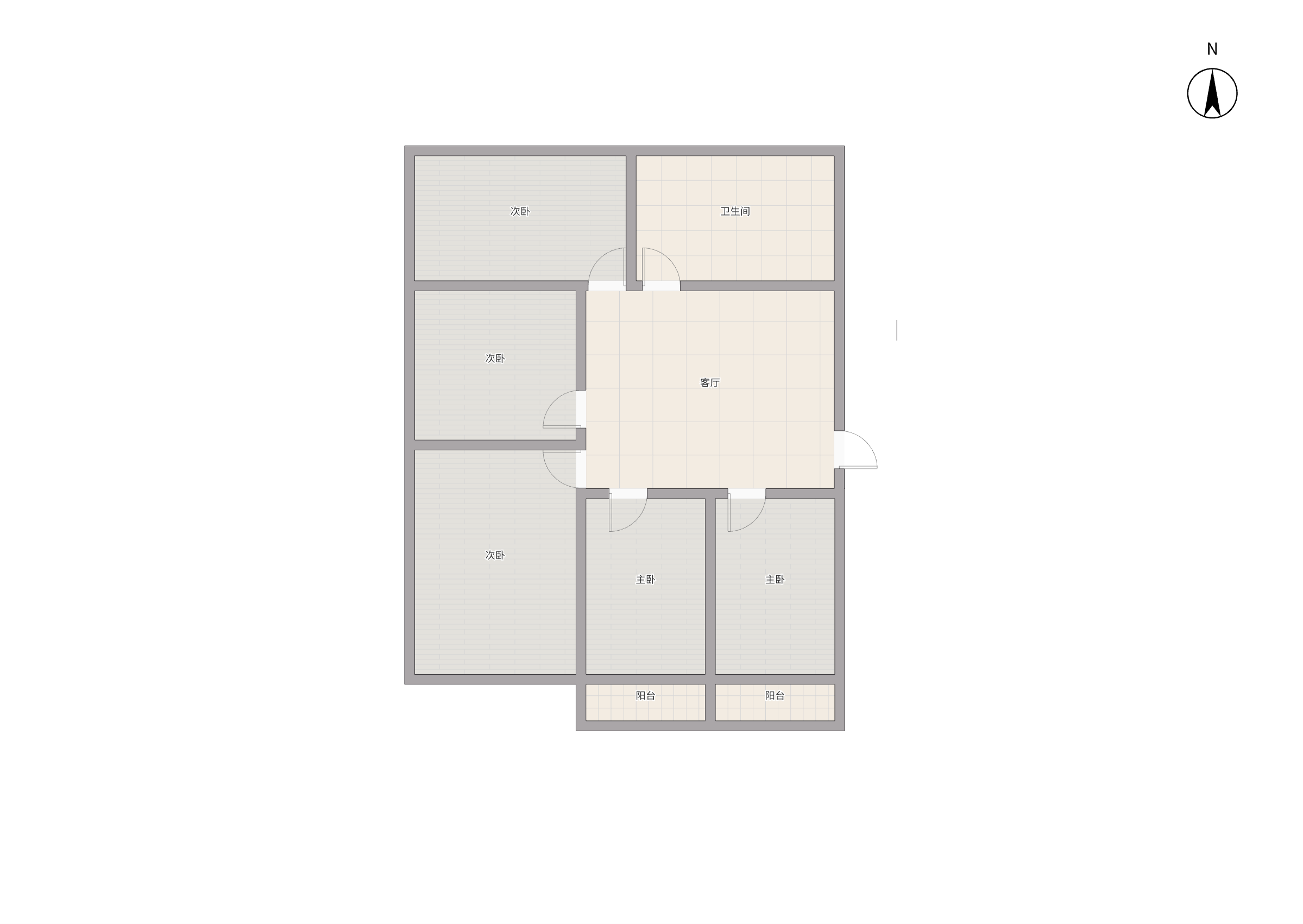 南川园小区 3室1厅1卫 126.00m&sup2;