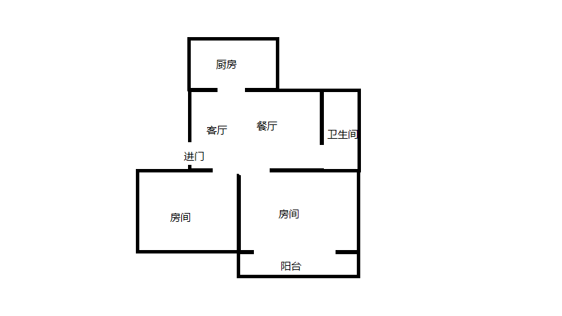 城南二村 2室1厅1卫 64m²