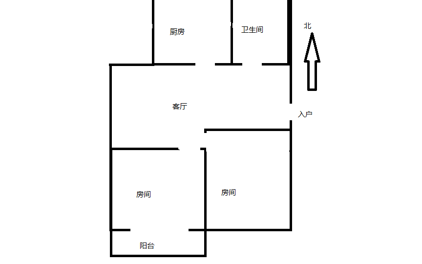 万象西园 2室1厅1卫 62.43m²