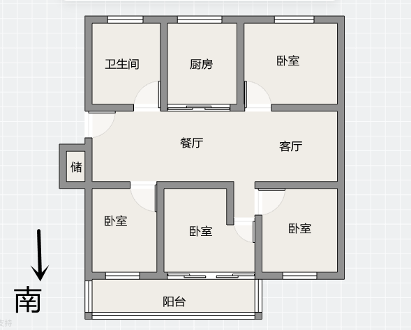 前景花苑 3室2厅2卫 138m&sup2;