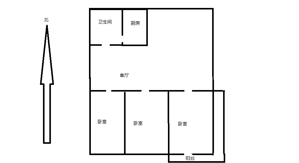 郭里园 3室2厅2卫 141.9m&sup2;