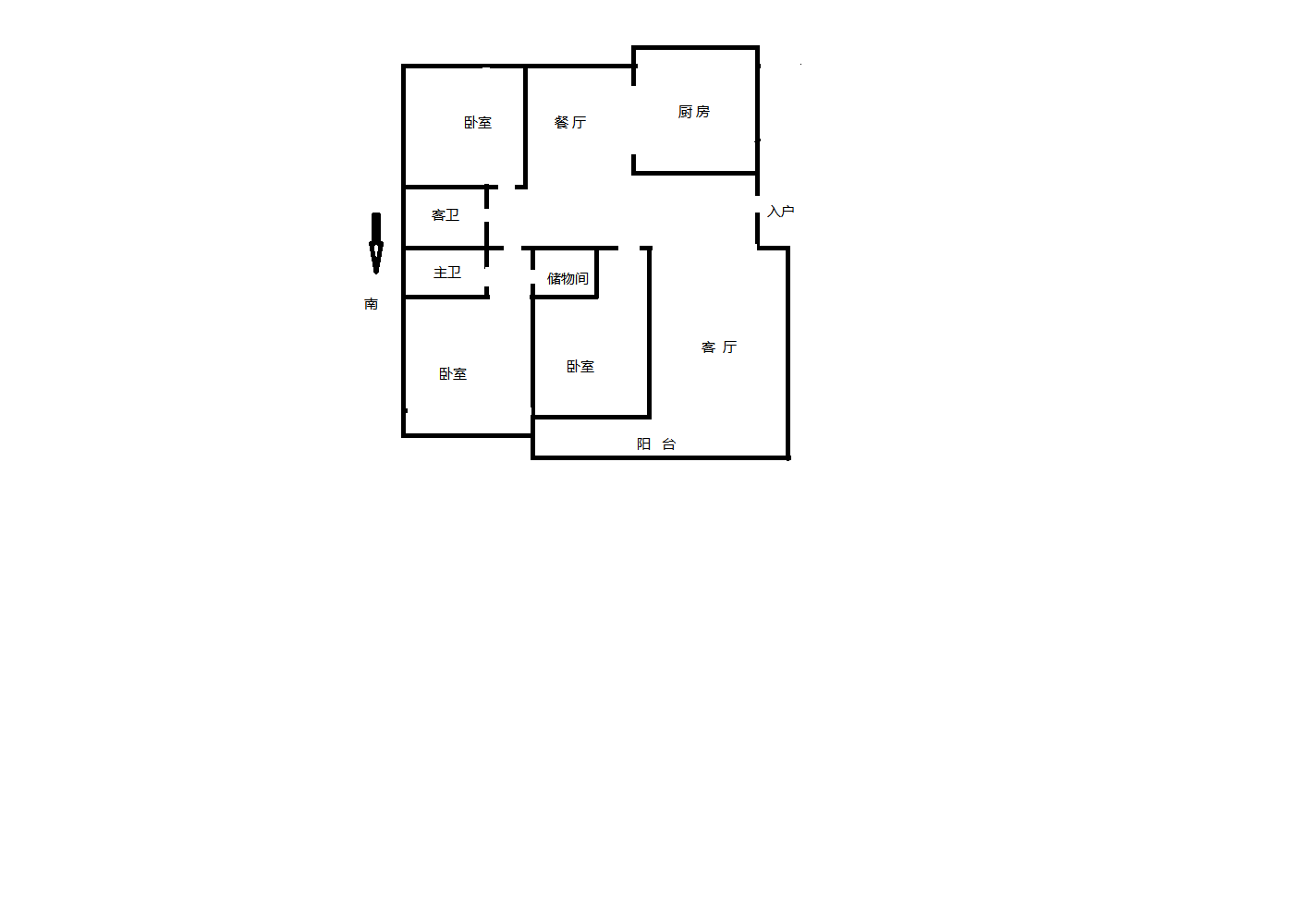 金鼎湾花园 3室2厅2卫 165.32m&sup2;