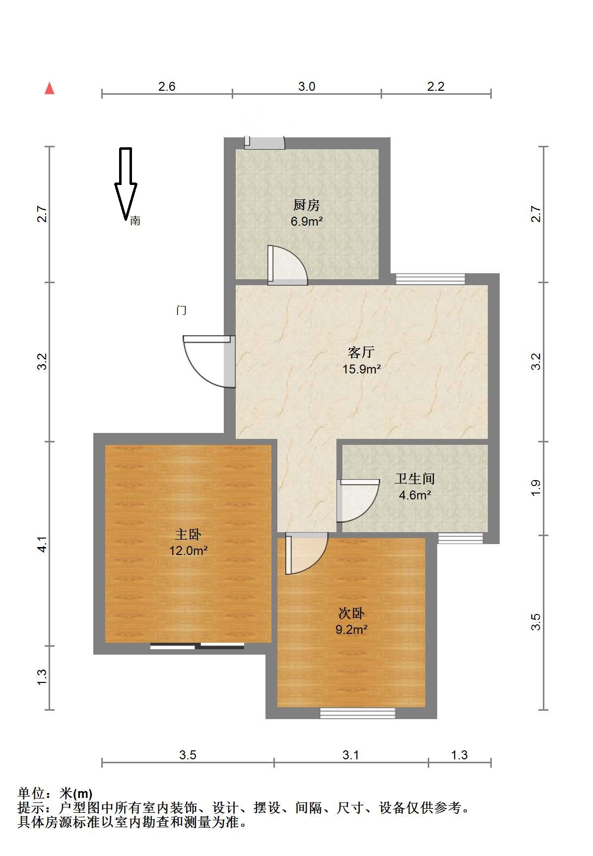 山芝庄新苑 2室1厅1卫 78.94m&sup2;